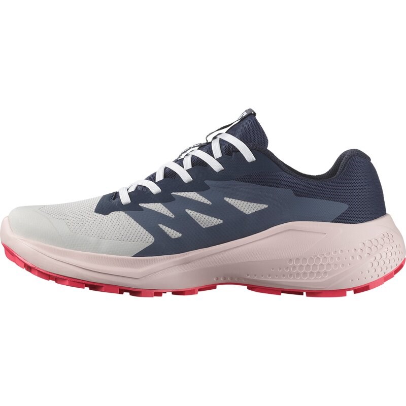 Salomon Damen Trailrunningschuhe SHOES ALPHAGLIDE GTX W - Mondfelsen/Blaue Nächte/Rotrot