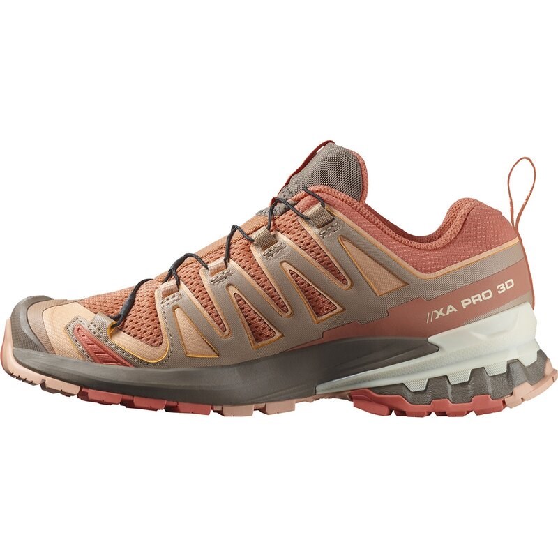 Salomon Damen Trailrunningschuhe SHOES XA PRO 3D V9 W - Sonnengebacken/Frischer Lachs/Präriesonne