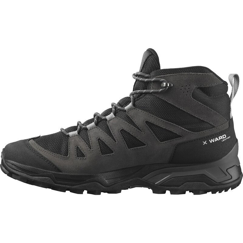 Salomon Herren Multifunktionsstiefel SHOES X WARD LEATHER MID GTX - Phantom/Schwarz/Magnet