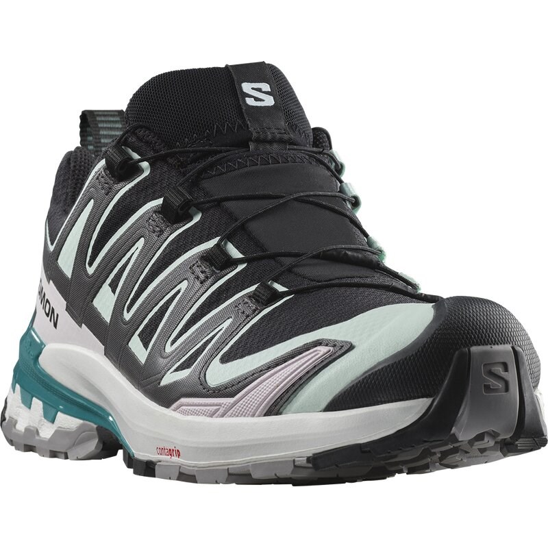 Salomon Damen Trailrunningschuhe SHOES XA PRO 3D V9 GTX W - Schwarz/Gebleichtes Aquamarin/Hafenblau