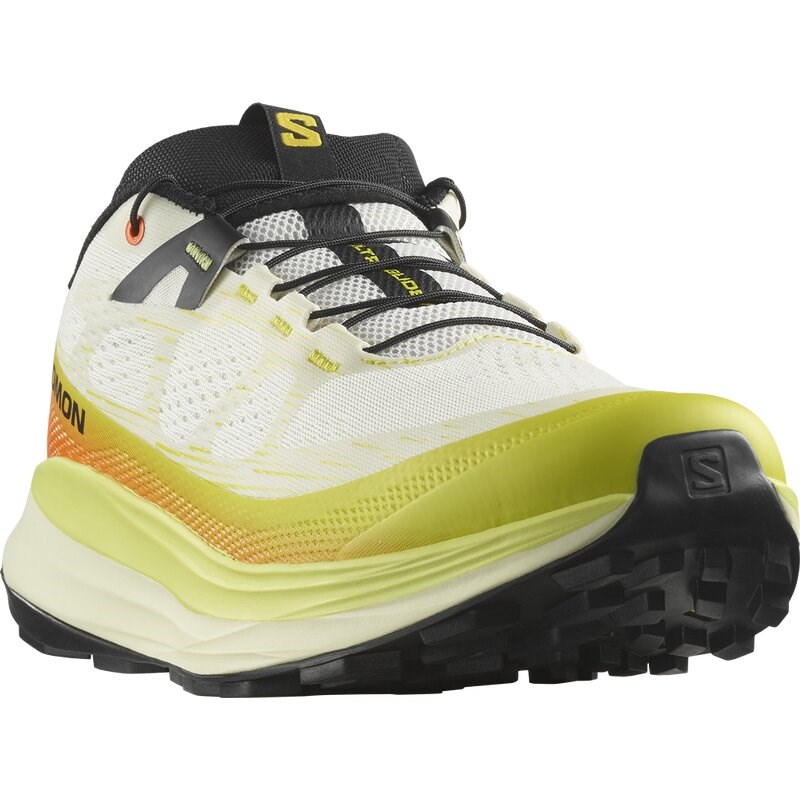 Salomon Herren Trailrunningschuhe SHOES ULTRA GLIDE 2 - Vanilleeis/Schwefelquelle/Drachenfeuer