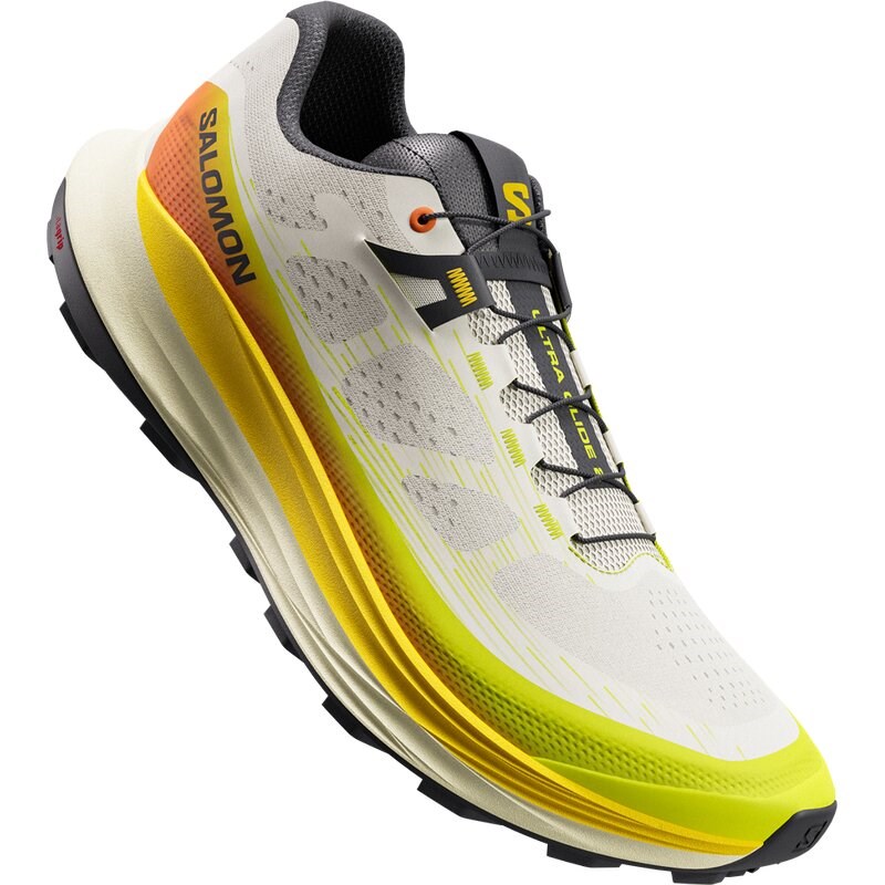 Salomon Herren Trailrunningschuhe SHOES ULTRA GLIDE 2 - Vanilleeis/Schwefelquelle/Drachenfeuer