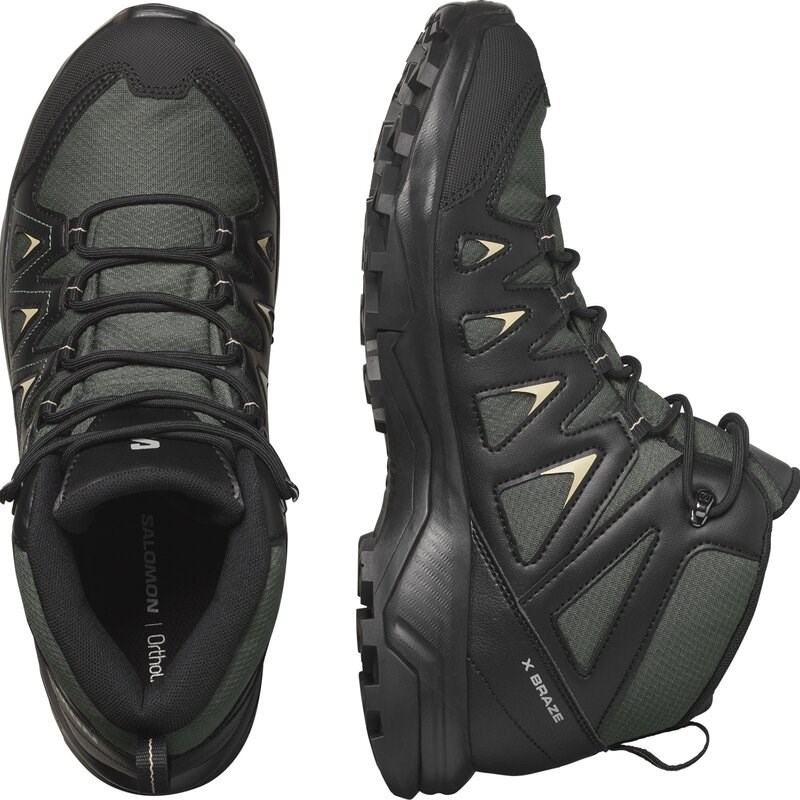 Salomon Herren Multifunktionsstiefel SHOES X BRAZE MID GTX - Urban Chic/Schwarz/Schiefergrün