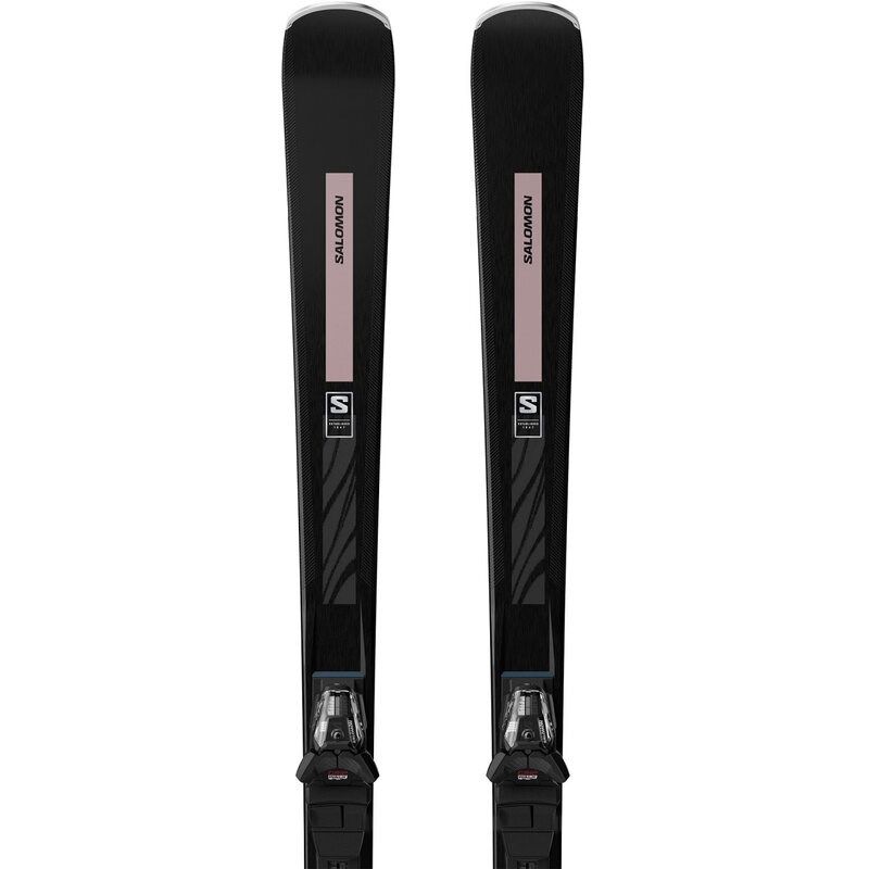 Salomon Damen All-Mountain Ski E - Black/Roségold Metallic