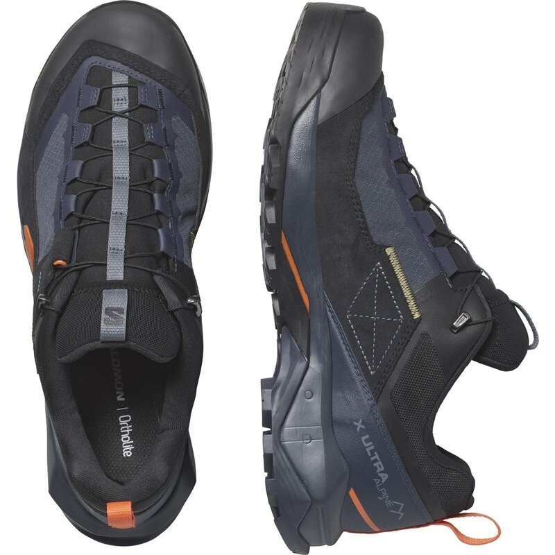 Salomon Herren Multifunktionsschuhe SHOES X ULTRA ALPINE GTX Blue - Blaue Nächte/Schwarz/Rotorange