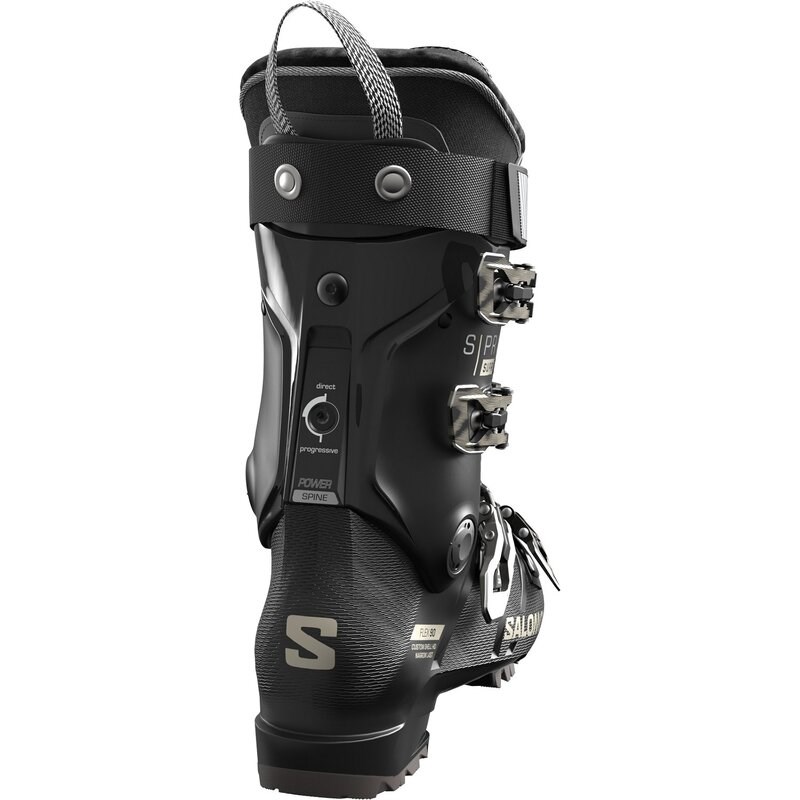 Salomon Damen Ski-Schuhe ALP. BOOTS - Schwarz/Hellbronze Metallic/Hellbronze