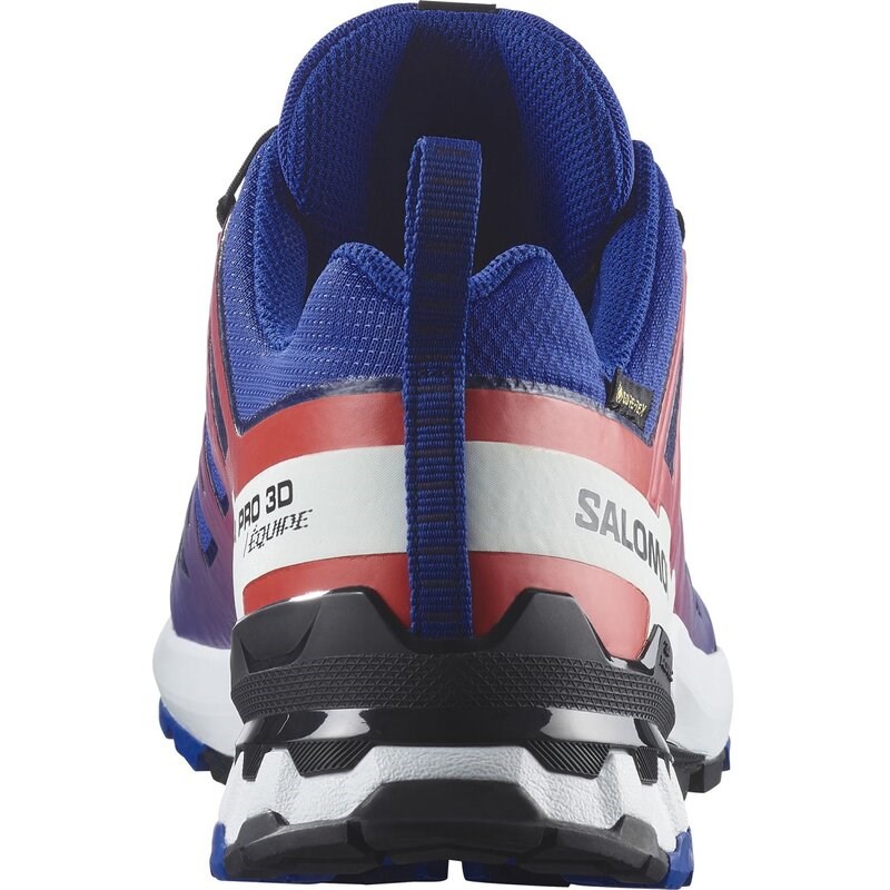 Salomon Herren Trekkingsandale SHOES XA PRO 3D V9 GTX EQUIPE Surf - Surf the Web/Feuriges Rot/Weiß