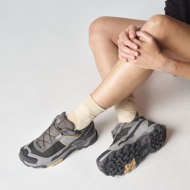 Salomon Damen Multifunktionsschuhe SHOES X ULTRA 5 GTX W - Plum Kitten/Nine Iron/Soft Clay