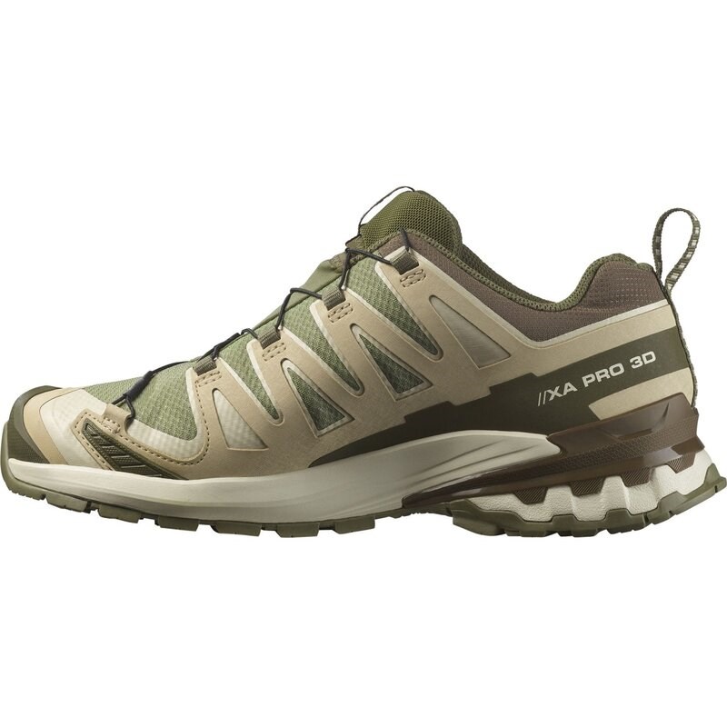 Salomon Herren Trailrunningschuhe SHOES XA PRO 3D V9 GTX - Tiefes Flechtengrün/Safari/Dunkle Erde