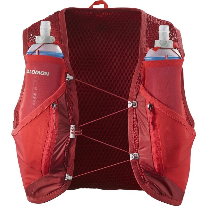 Salomon Rucksack ACTIVE SKIN 12 SET RED - ROTE DAHLIE/HIGH RISK RED
