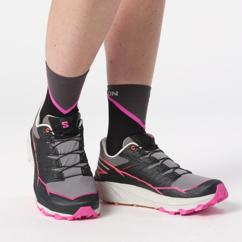 Salomon Damen Laufschuhe SHOES THUNDERCROSS W - Pflaumenkätzchen/Schwarz/Pink Glo