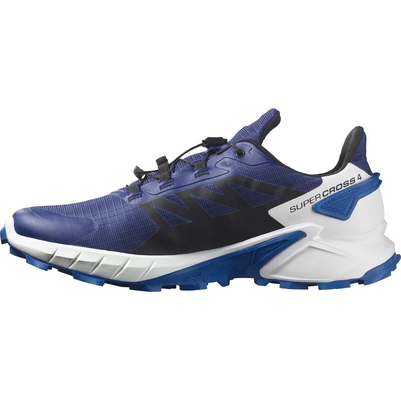 Salomon Herren Trailrunningschuhe SHOES SUPERCROSS 4 - Blauer Druck/Schwarz/Lapisblau