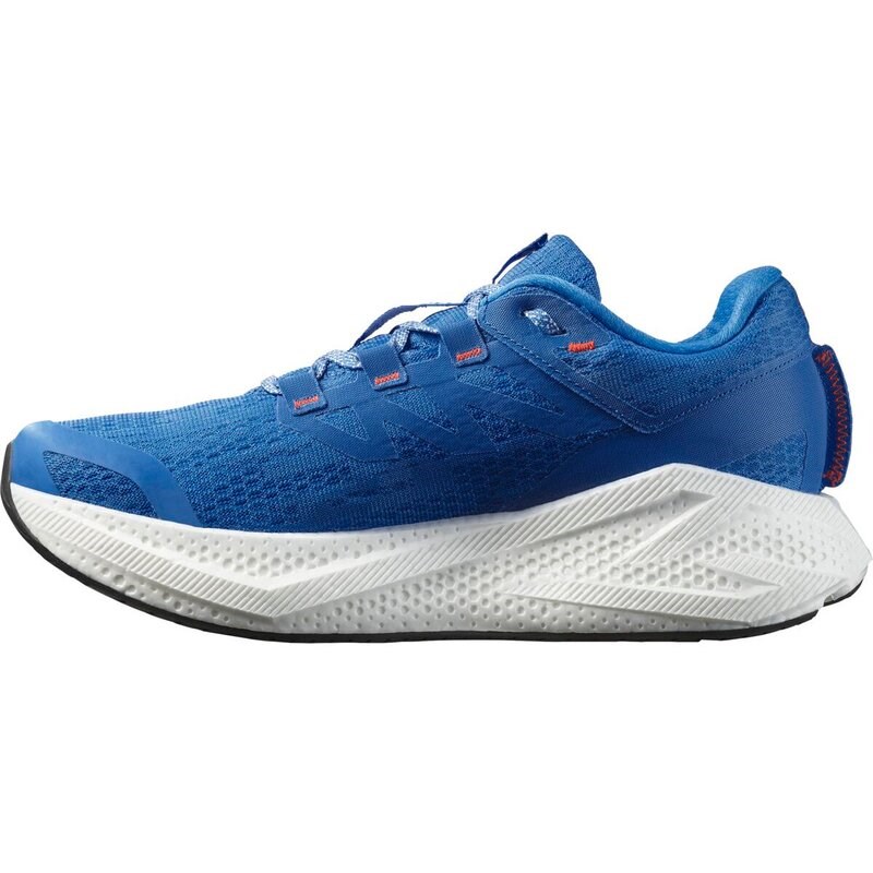 Salomon Herren Laufschuhe SHOES AERO GLIDE 3 French - French Blue/Weiß/Cherry Tomato