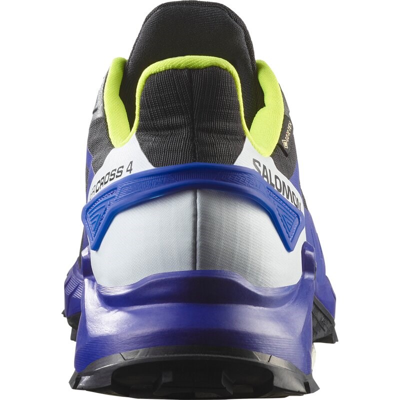 Salomon Herren Trailrunningschuhe SHOES SUPERCROSS 4 GTX - Schwarz/Surf the Web/Sicherheitsgelb