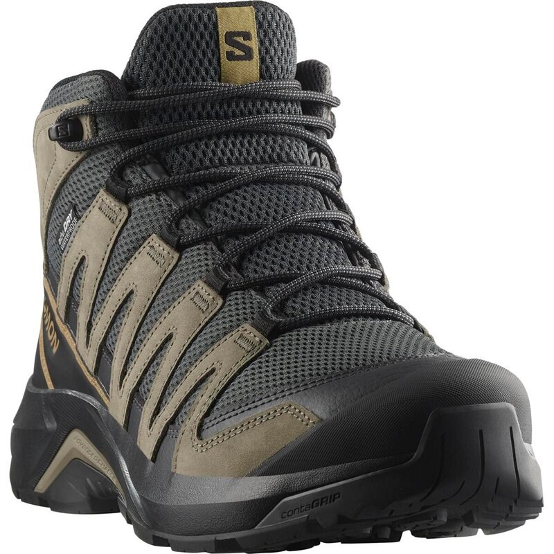 Salomon Herren Multifunktionsstiefel SHOES X-ADVENTURE RECON MID GTX - Asphalt/Falcon/Coyote Brown