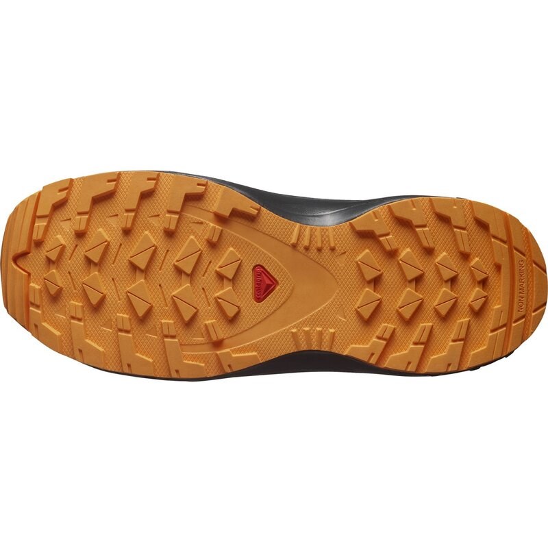 Salomon Kinder Trekkinghalbschuhe SHOES XA PRO V8 WP J - Grisaille/Dunkelblau/Kurkuma