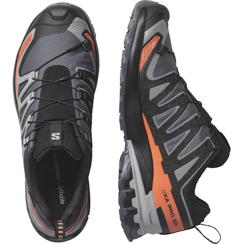Salomon Herren Trailrunningschuhe SHOES XA PRO 3D V9 GTX - Turbulenz/Schwarz/Gebrannter Ocker