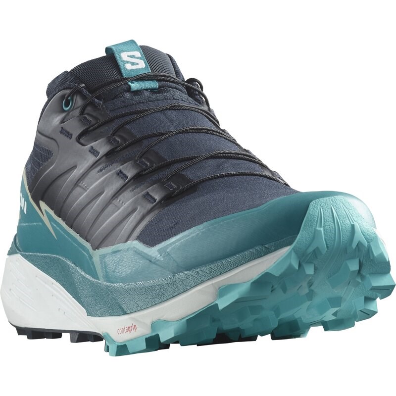 Salomon Herren Trailrunningschuhe SHOES THUNDERCROSS - Kohlenstoff/Tahitianische Flut/Pfau Blau