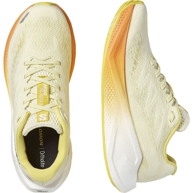 Salomon Damen Laufschuhe SHOES AERO BLAZE 3 W - Transparentes Gelb/Weiß/Nektarine