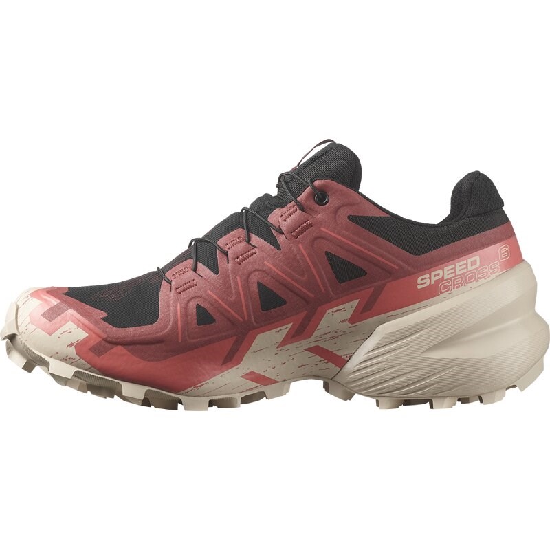 Salomon Damen Trailrunningschuhe SHOES SPEEDCROSS 6 GTX W - Schwarz/Kuhhaut/Verblasstes Rosa