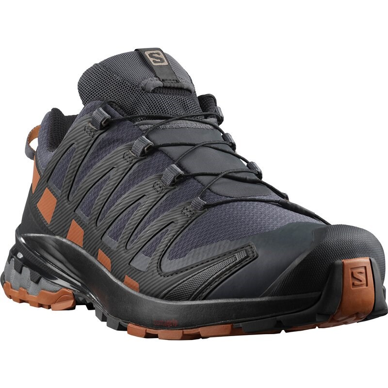 Salomon Herren Outdoorschuhe XA PRO 3D v8 - Ebenholz/Karamell-Café/Schwarz