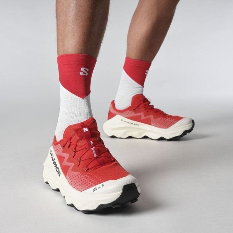 Salomon Herren Trailrunningschuhe SHOES - Feuriges Rot/Pompejanisches Rot/Vanilleeis