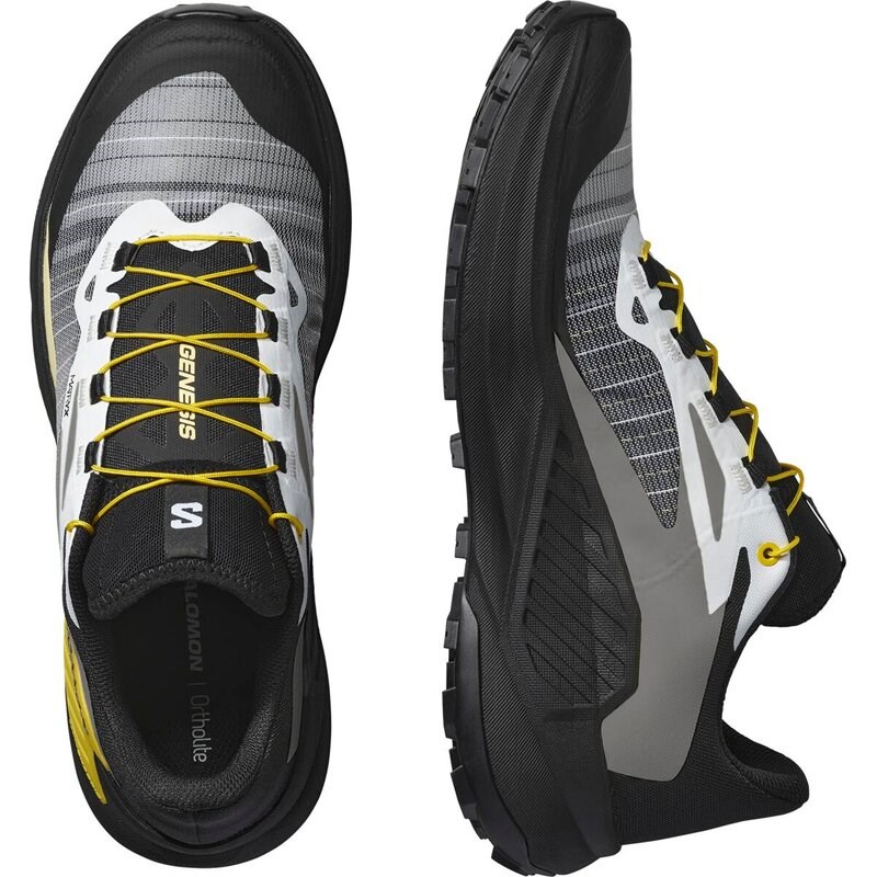 Salomon Herren Trailrunningschuhe SHOES GENESIS - Schwarz/Weiß/Zitrone