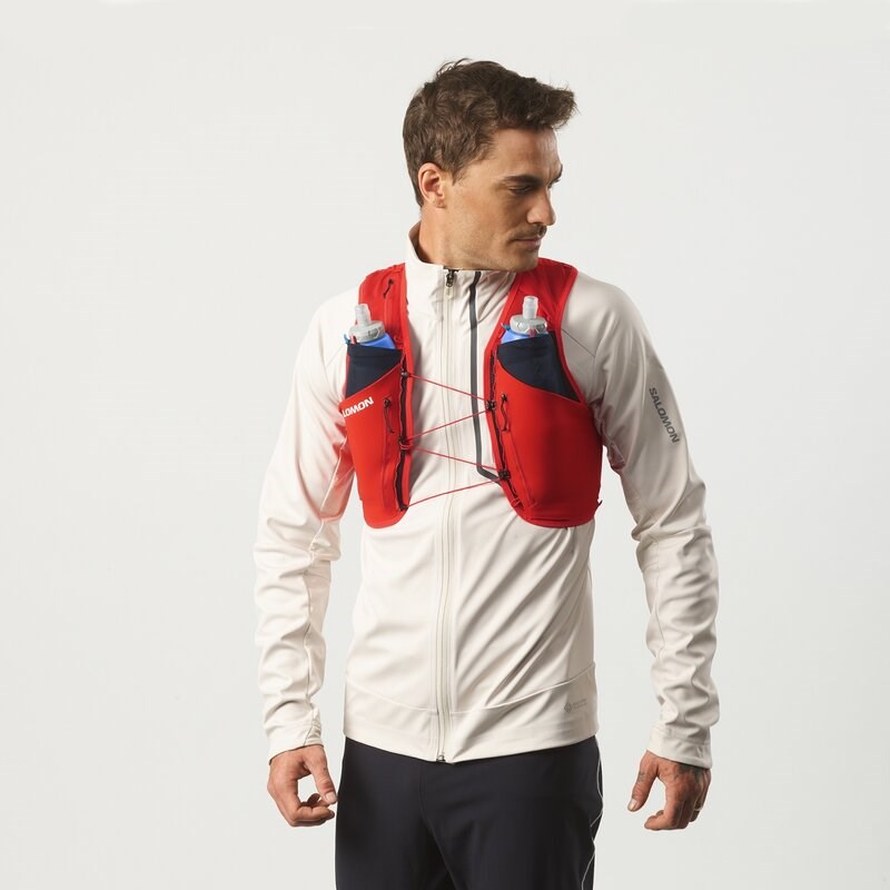 Salomon Kleintasche SENSE PRO 6 SET Fiery - Feuriges Rot/SCHWARZ