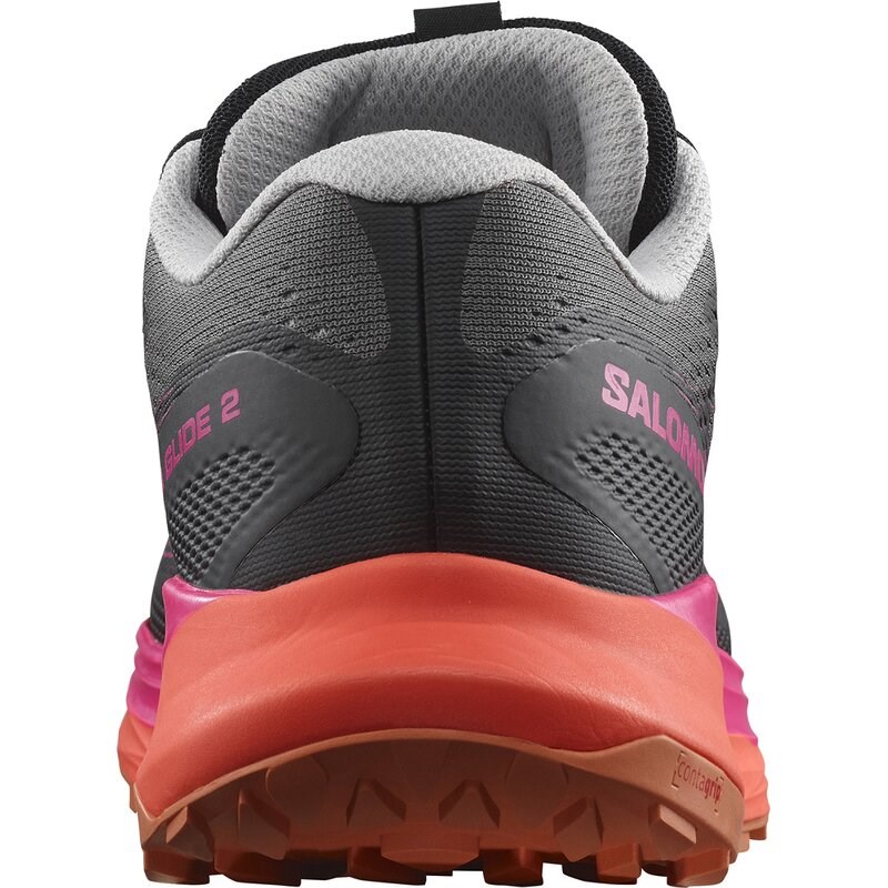 Salomon Herren Trailrunningschuhe SHOES ULTRA GLIDE 2 - Pflaumenkätzchen/Schwarz/Rosa Glanz