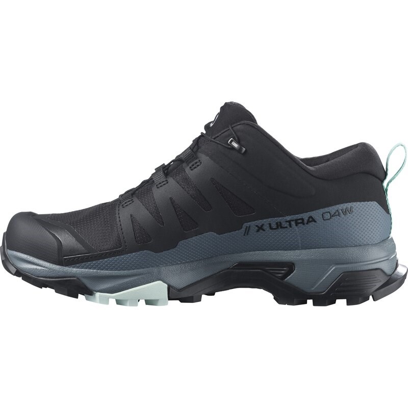 Salomon Damen Multifunktionsschuhe X ULTRA 4 - Schwarz/Stormy Weather/Opal Blue