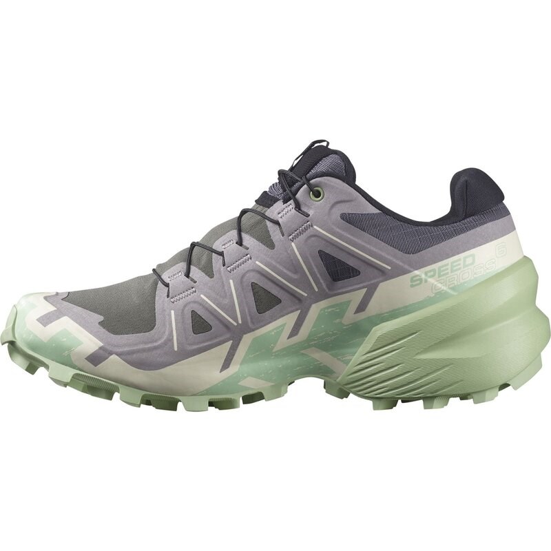 Salomon Damen Trailrunningschuhe SHOES SPEEDCROSS 6 W - Castlerock/Vanille Eisgrün/Rauchgrün