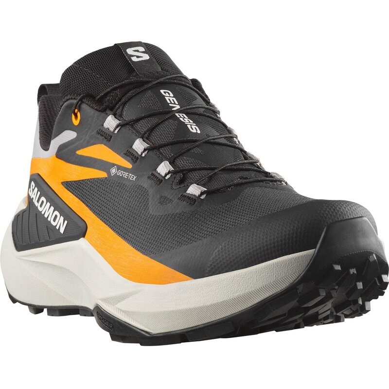 Salomon Herren Trailrunningschuhe SHOES GENESIS GTX - Schwarz/Kurkuma/LEGIERUNG