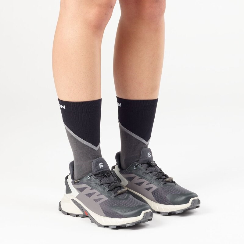 Salomon Damen Trailrunningschuhe SHOES SUPERCROSS 4 GTX W 9 - Neun Eisen/Lunar Rock/Cosmic Sky