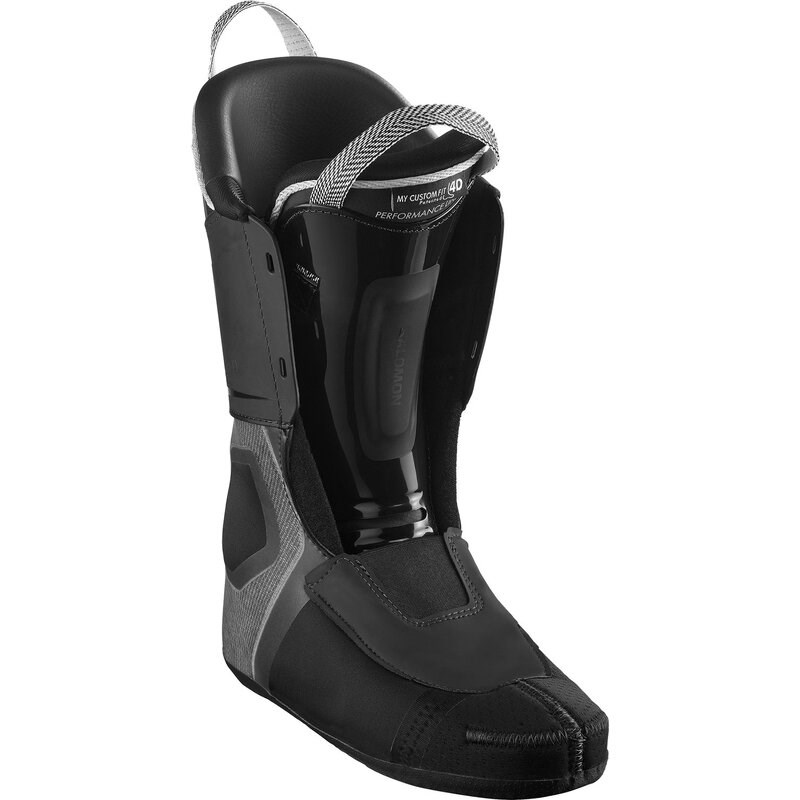 Salomon Herren Ski-Schuhe ALP. BOOTS - Schwarz/Dunkelgrau Metallic/Orange Tiger