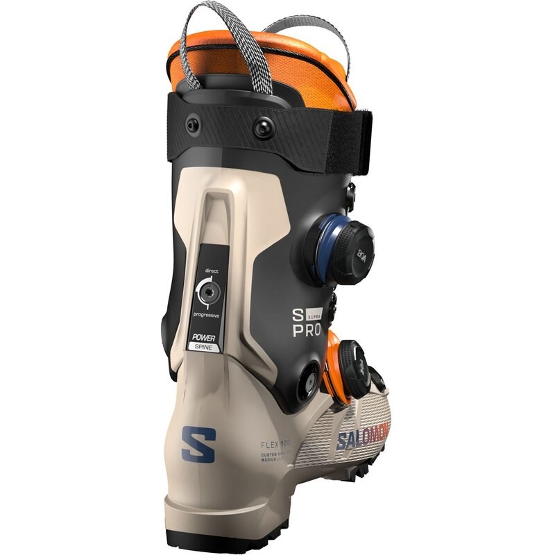 Salomon Herren Ski-Schuhe ALP. BOOTS - Humus/Schwarz/Orange Tiger