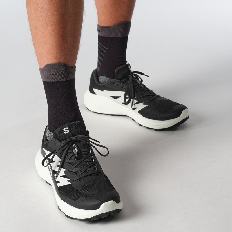 Salomon Herren Trailrunningschuhe SHOES ALPHAGLIDE - Schwarz/Phantom/Eiszapfen