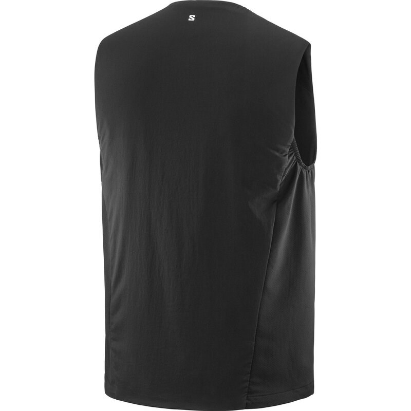 Salomon Herren Weste MNTAIN FLEX HYB VST M DEEP - Tiefschwarz